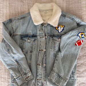 NFL LA Rams Women’s Denim Jacket with Patches